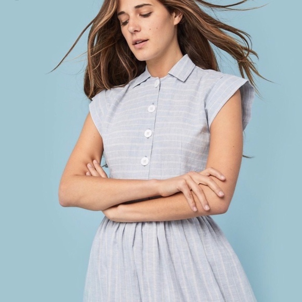 CHRISTY DAWN Piper Dress Blue Striped